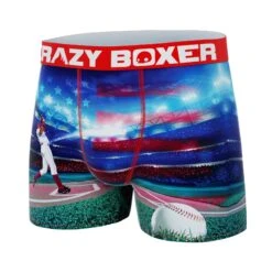 CRAZYBOXER All Stars Baseball Men's Boxer Briefs -Crazy Boxer CBALS0101BASE 4