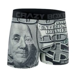 CRAZYBOXER Benjamin Franklin Men's Boxer Briefs 6 CRAZYBOXER Benjamin Franklin Men's Boxer Briefs -Crazy Boxer CBALS0101BENJI 3