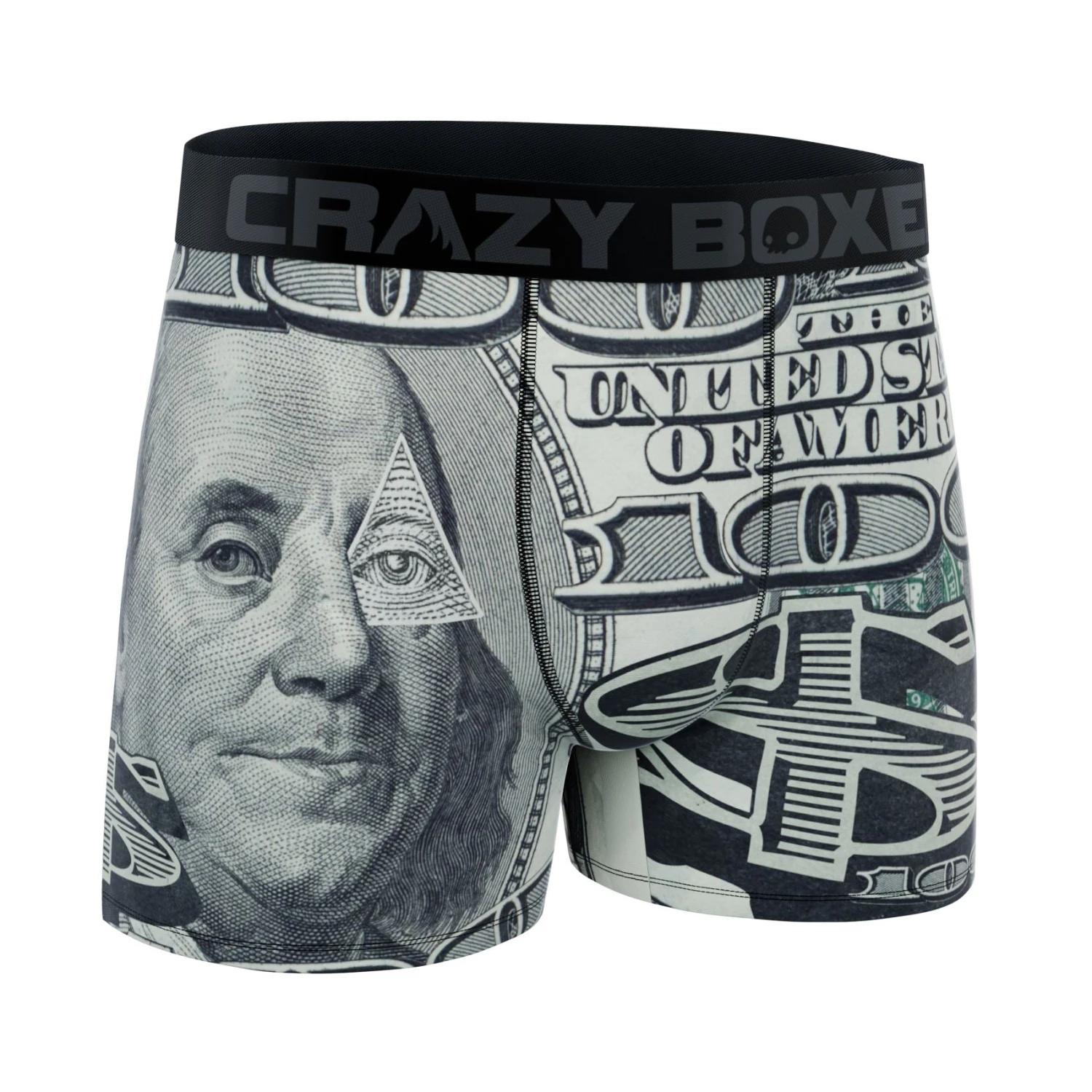 CRAZYBOXER Benjamin Franklin Men's Boxer Briefs 3 CRAZYBOXER Benjamin Franklin Men's Boxer Briefs - Image 3