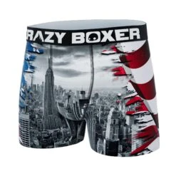 CRAZYBOXER NYC Men's Boxer Briefs -Crazy Boxer CBALS0101FLA2 4
