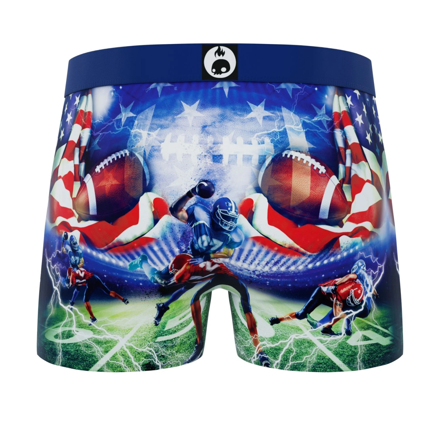 CRAZYBOXER All Stars American Football Men's Boxer Briefs 2 CRAZYBOXER All Stars American Football Men's Boxer Briefs - Image 2