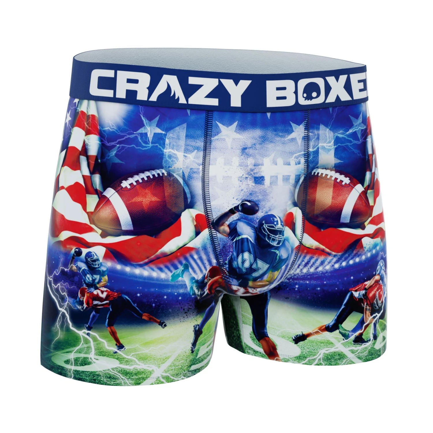 CRAZYBOXER All Stars American Football Men's Boxer Briefs 3 CRAZYBOXER All Stars American Football Men's Boxer Briefs - Image 3