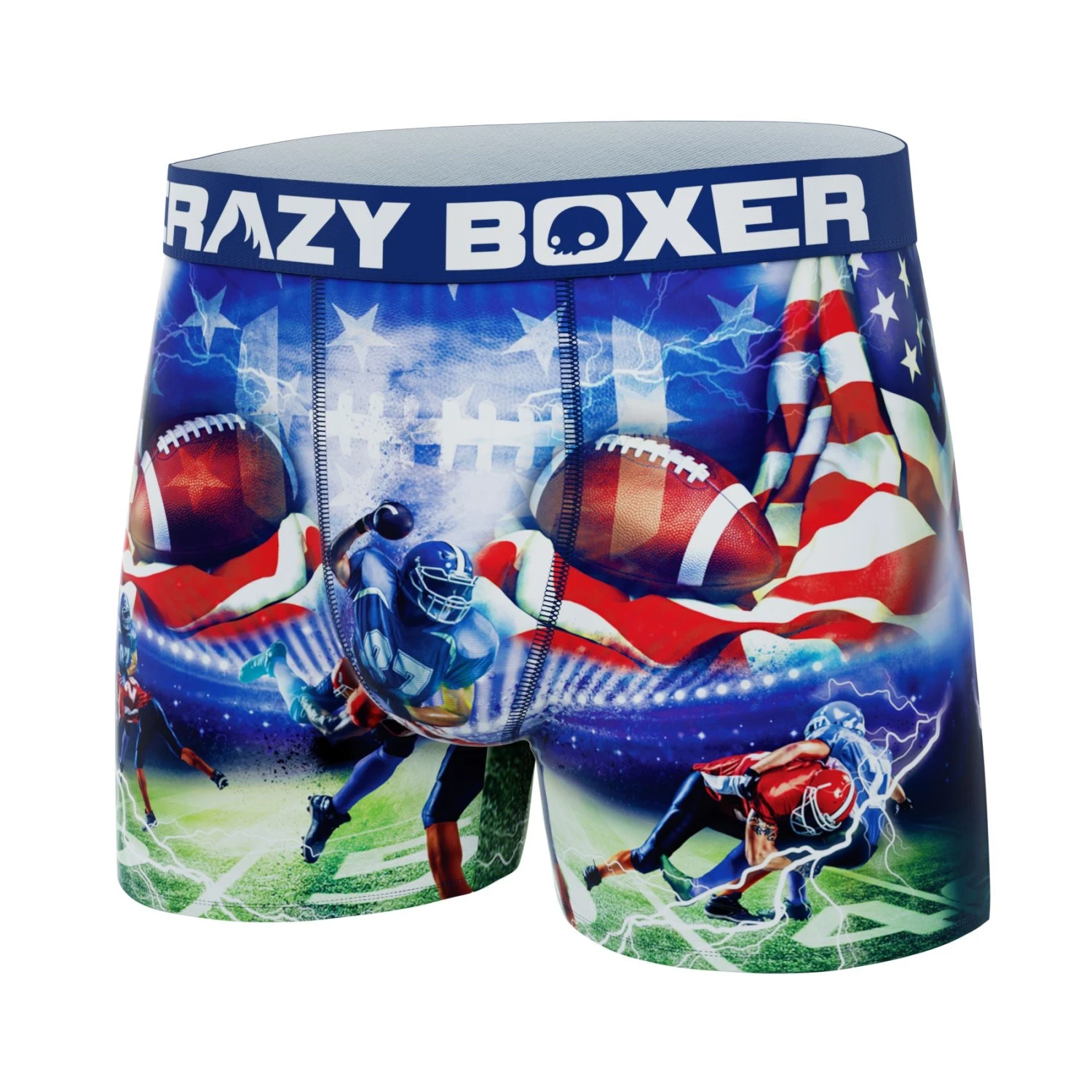 CRAZYBOXER All Stars American Football Men's Boxer Briefs 4 CRAZYBOXER All Stars American Football Men's Boxer Briefs - Image 4