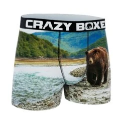 CRAZYBOXER Grizzly All Star Men's Boxer Briefs -Crazy Boxer CBALS0101GRIZ 3