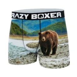 CRAZYBOXER Grizzly All Star Men's Boxer Briefs -Crazy Boxer CBALS0101GRIZ 4