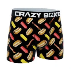CRAZYBOXER Men's Hot Dog All Star Boxer Briefs -Crazy Boxer CBALS0101HOTD 3