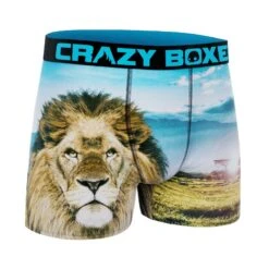 CRAZYBOXER Lion All Star Men's Boxer Briefs -Crazy Boxer CBALS0101LION 3