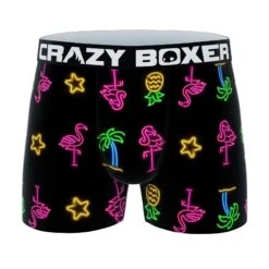 CRAZYBOXER All Star Neon Army Men's Boxer Briefs (3 Pack) 10 CRAZYBOXER All Star Neon Army Men's Boxer Briefs (3 Pack) -Crazy Boxer CBALS0101X3C1 5