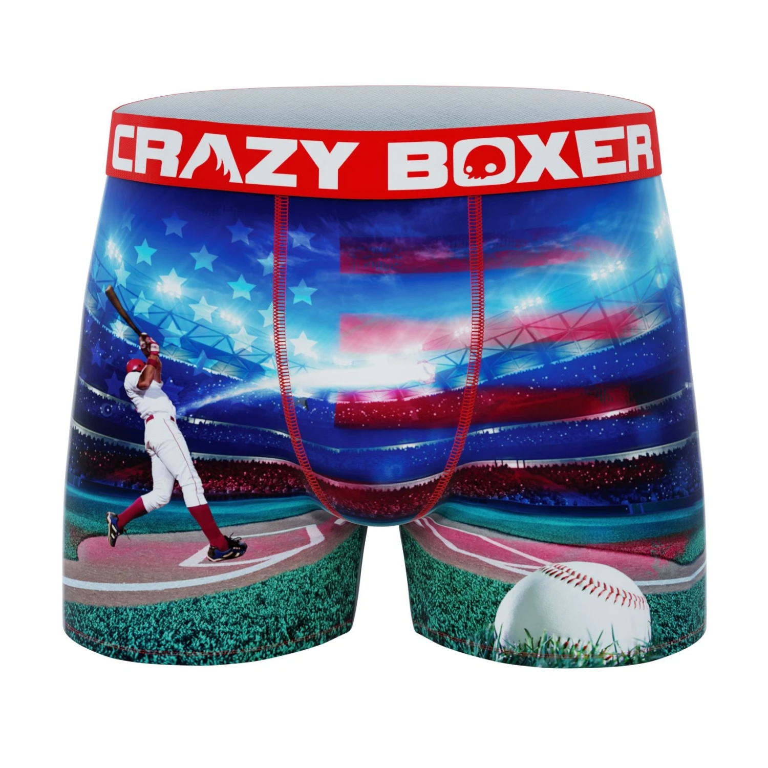 CRAZYBOXER All Star Baseball Basketball Men's Boxer Briefs (3 Pack) 4 CRAZYBOXER All Star Baseball Basketball Men's Boxer Briefs (3 Pack) - Image 4