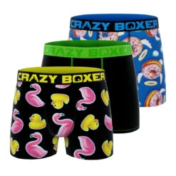 CRAZYBOXER All Star Donut Bath Men's Boxer Briefs (3 Pack)