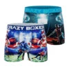 CRAZYBOXER All Star Basketball Football Men's Boxer Briefs (2 Pack)