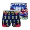 CRAZYBOXER Men's Football Dollars All Star Boxer Briefs (2 Pack)