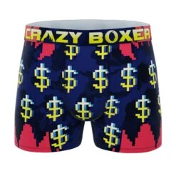 CRAZYBOXER Men's Football Dollars All Star Boxer Briefs (2 Pack) -Crazy Boxer CBALS0103X2C7 6