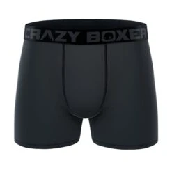 CRAZYBOXER All Star Wolf Lion Grey Men's Boxer Briefs (3 Pack) 10 CRAZYBOXER All Star Wolf Lion Grey Men's Boxer Briefs (3 Pack) -Crazy Boxer CBALS0103X3C3 6