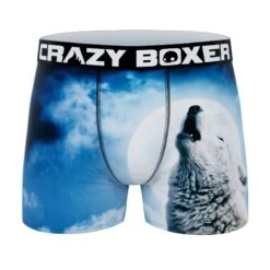 CRAZYBOXER All Star Wolf Lion Grey Men's Boxer Briefs (3 Pack) 12 CRAZYBOXER All Star Wolf Lion Grey Men's Boxer Briefs (3 Pack) -Crazy Boxer CBALS0103X3C3 8
