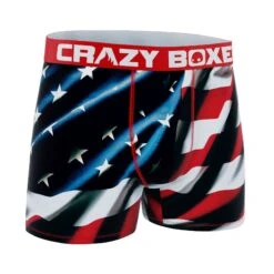 CRAZYBOXER American Flag Kid's Boxer Briefs -Crazy Boxer CBAMA03FLAG 2