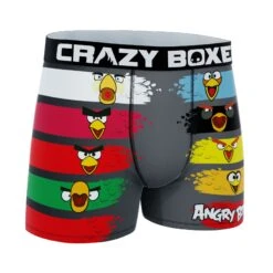 CRAZYBOXER Angry Birds Men's Boxer Briefs (Creative Packaging) -Crazy Boxer CBANG0101LINEN 3