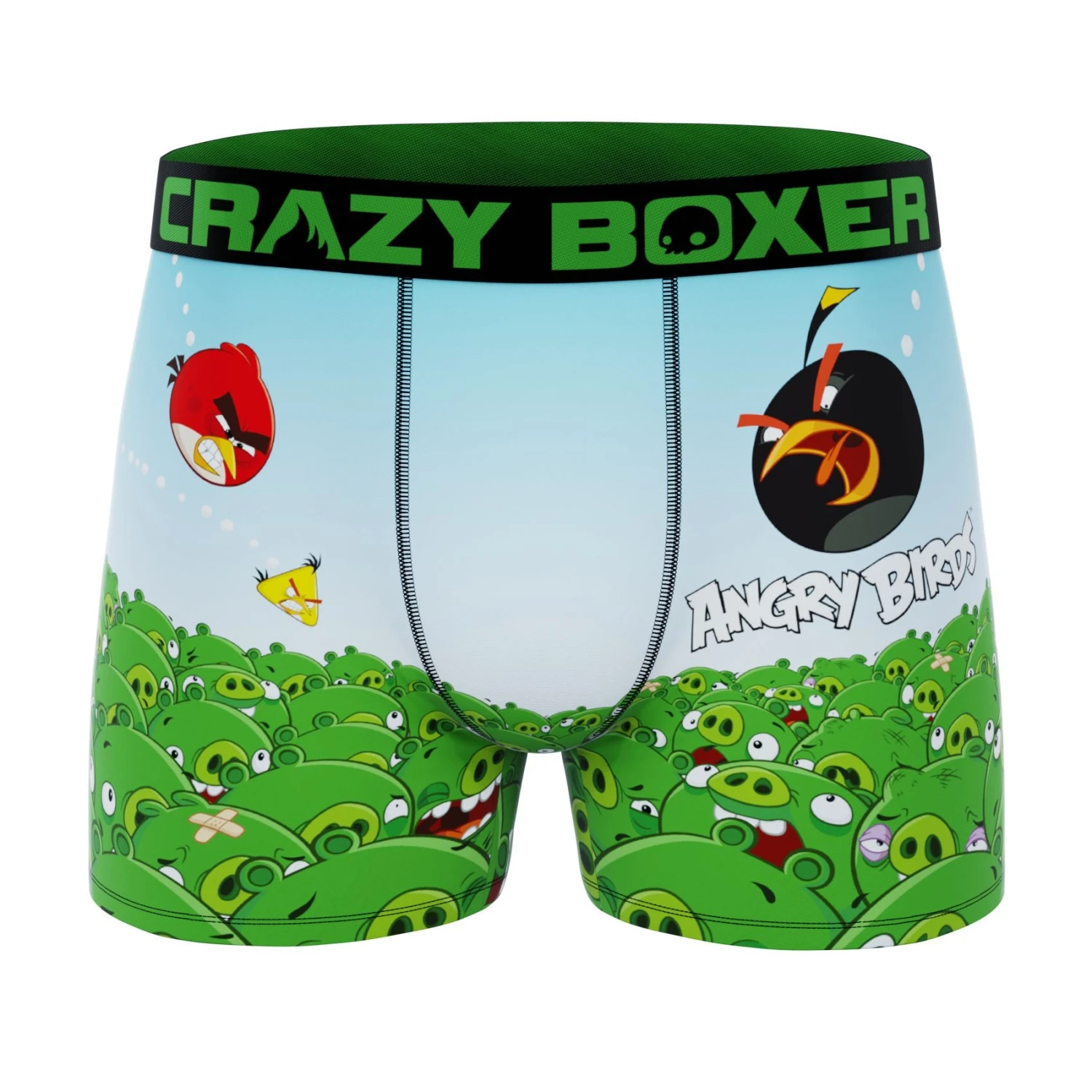 CRAZYBOXER Angry Bird Attack The Pigs Men's Boxer Briefs 1 CRAZYBOXER Angry Bird Attack The Pigs Men's Boxer Briefs