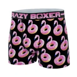 CRAZYBOXER Flamingo & Donuts Men's Boxer Briefs -Crazy Boxer CBANI01FLAM 4
