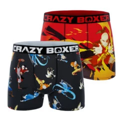 CRAZYBOXER Avatar Zuko + Avatar Group Men's Boxer Briefs (Pack 2)