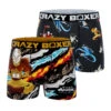 CRAZYBOXER Avatar Black Men's Boxer Briefs (2 Pack)