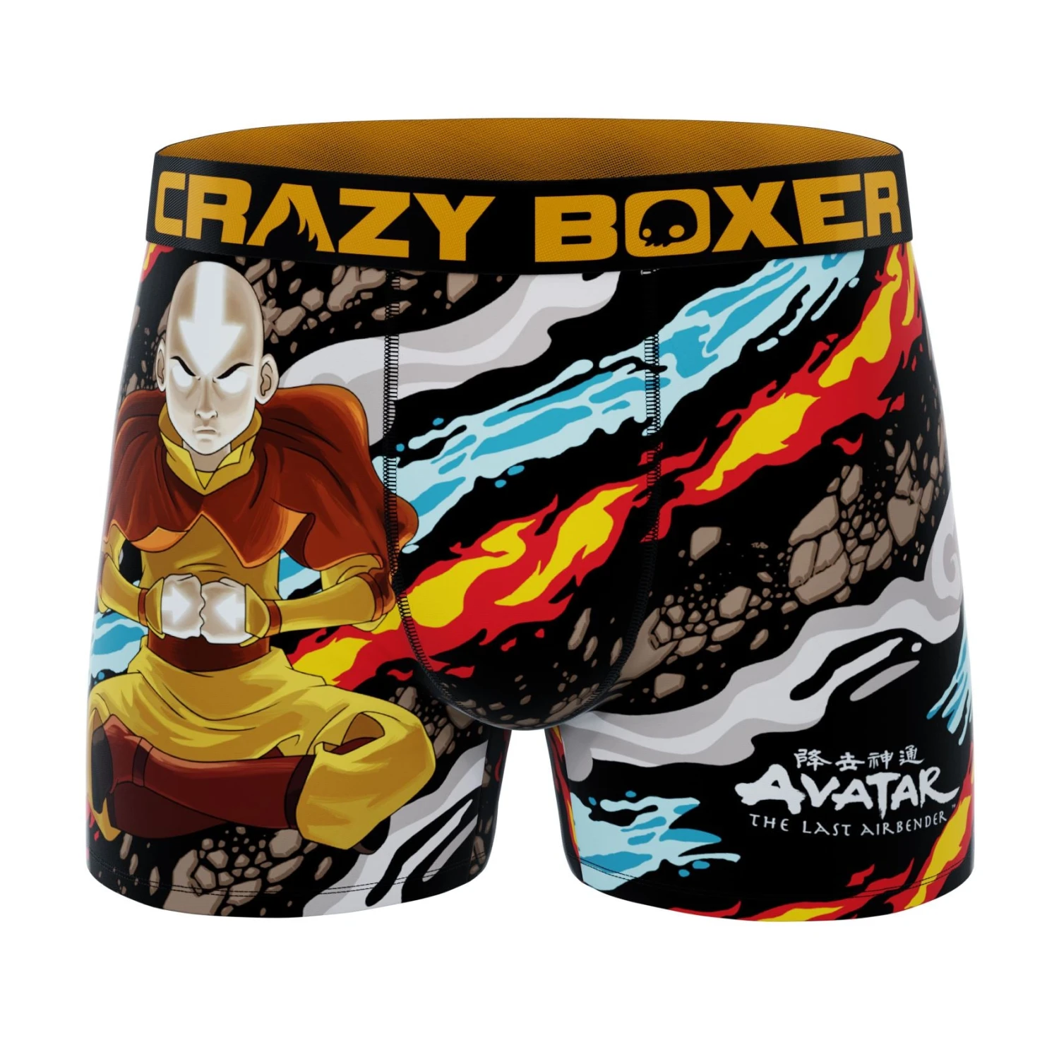 CRAZYBOXER Avatar Elements + Navy Men's Boxer Briefs (3 Pack) 2 CRAZYBOXER Avatar Elements + Navy Men's Boxer Briefs (3 Pack) - Image 2