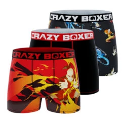 CRAZYBOXER Avatar Red Men's Boxer Briefs (3 Pack)