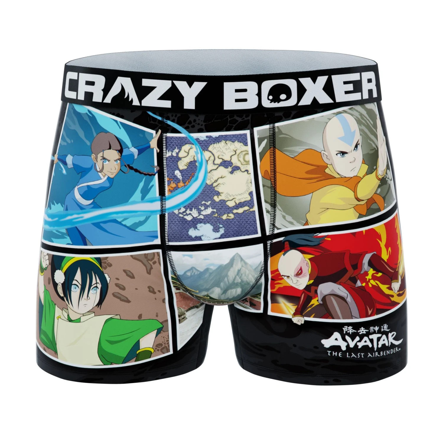 CRAZYBOXER Avatar Element Boxer Briefs (2 Pack) 2 CRAZYBOXER Avatar Element Boxer Briefs (2 Pack) - Image 2