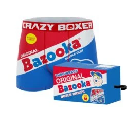 CRAZYBOXER Bazooka Bubble Gum Joe Men's Boxer Briefs (Creative Packaging)