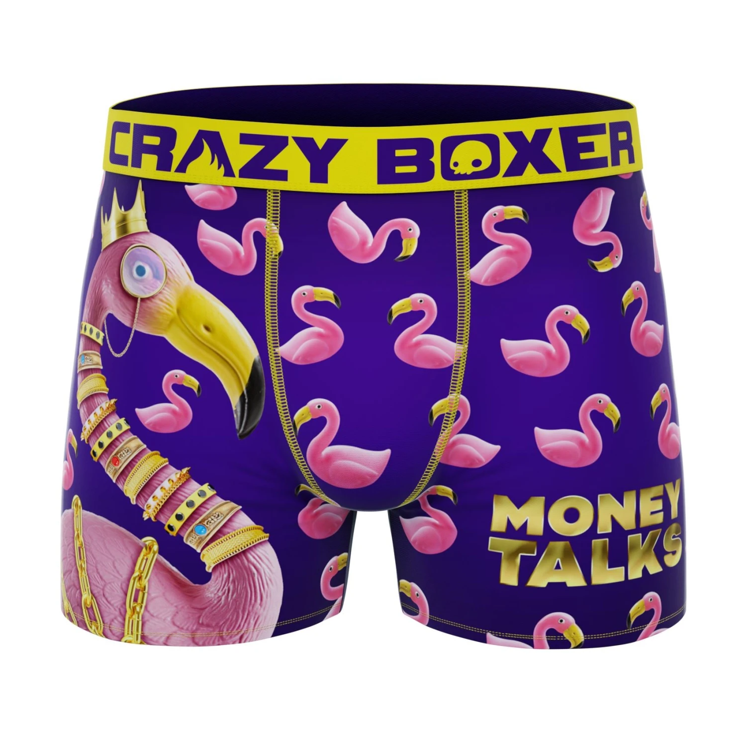 CRAZYBOXER Bling Bling Flamingo Men's Boxer Briefs 1 CRAZYBOXER Bling Bling Flamingo Men's Boxer Briefs