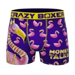 CRAZYBOXER Duck Flamingo Men's Boxer Briefs (2 Pack) -Crazy Boxer CBBLI0101X2A1 6