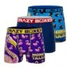 CRAZYBOXER Duck Flamingo Men's Boxer Briefs (3 Pack)