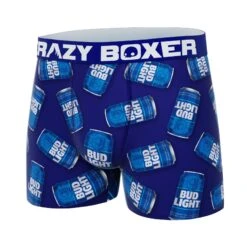 CRAZYBOXER Bud Light Cann Men's Boxer Briefs 7 CRAZYBOXER Bud Light Cann Men's Boxer Briefs -Crazy Boxer CBBUD0101CAN2B 4