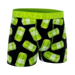 CRAZYBOXER Bud Light Cann Lime Men's Boxer Briefs (Creative Packaging) -Crazy Boxer CBBUD0101CAN3 3