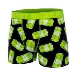 CRAZYBOXER Bud Light Cann Lime Men's Boxer Briefs (Creative Packaging) -Crazy Boxer CBBUD0101CAN3 4