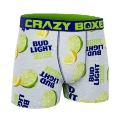 CRAZYBOXER Bud Light Lime Men's Boxer Briefs -Crazy Boxer CBBUD0101LIME 3