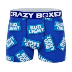 CRAZYBOXER BUD LIGHT Logo-Can Men's Boxer Briefs (2 Pack) -Crazy Boxer CBBUD0101X2A1 6