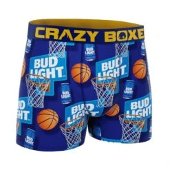 CRAZYBOXER Bud Light Basketball Men's Boxer Briefs -Crazy Boxer CBBUD0102BASK 3