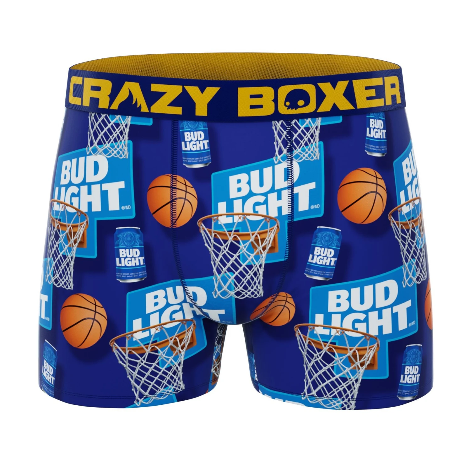 CRAZYBOXER Bud Light Sport Men's Boxer Briefs (2 Pack) 2 CRAZYBOXER Bud Light Sport Men's Boxer Briefs (2 Pack) - Image 2