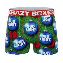 CRAZYBOXER Bud Light Holidays Men's Boxer Briefs