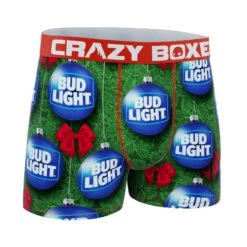 CRAZYBOXER Bud Light Holidays Men's Boxer Briefs -Crazy Boxer CBBUD0102XMS2 3