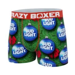 CRAZYBOXER Bud Light Holidays Men's Boxer Briefs -Crazy Boxer CBBUD0102XMS2 4