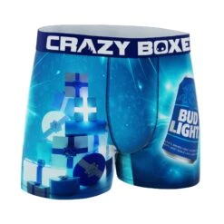 CRAZYBOXER Bud Light Cann Novelty Men's Boxer Briefs -Crazy Boxer CBBUD0102XMS3 3
