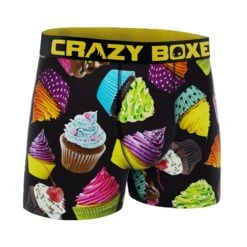 CRAZYBOXER Cupcakes Men's Boxer Briefs 6 CRAZYBOXER Cupcakes Men's Boxer Briefs -Crazy Boxer CBCAS0101CUPC 3