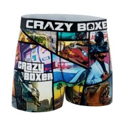 CRAZYBOXER Theft Auto Men's Boxer Briefs -Crazy Boxer CBCAS0101GTA2 3