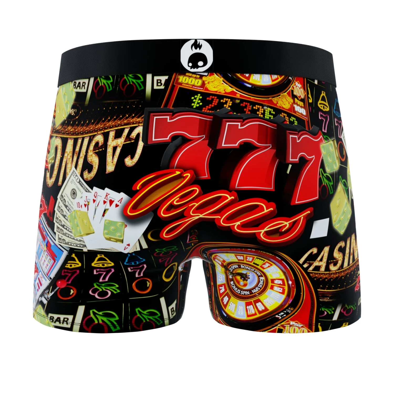 CRAZYBOXER Casino In Vegas Men's Boxer Briefs (2 Pack) 3 CRAZYBOXER Casino In Vegas Men's Boxer Briefs (2 Pack) - Image 3