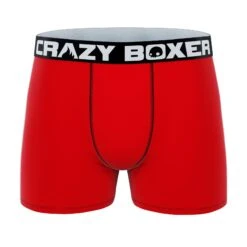 CRAZYBOXER Coca Cola Addicted Men's Boxer Briefs (3 Pack) -Crazy Boxer CBCOC0101X3A2 3