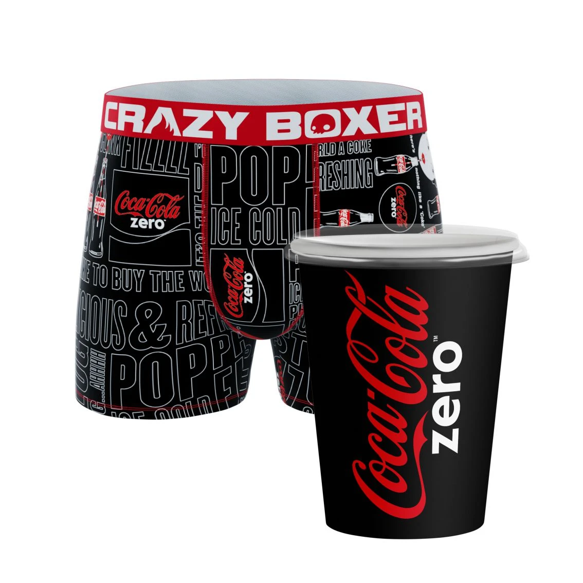 CRAZYBOXER Coca-Cola Zero Men's Boxer Briefs (Creative Packaging) 1 CRAZYBOXER Coca-Cola Zero Men's Boxer Briefs (Creative Packaging)
