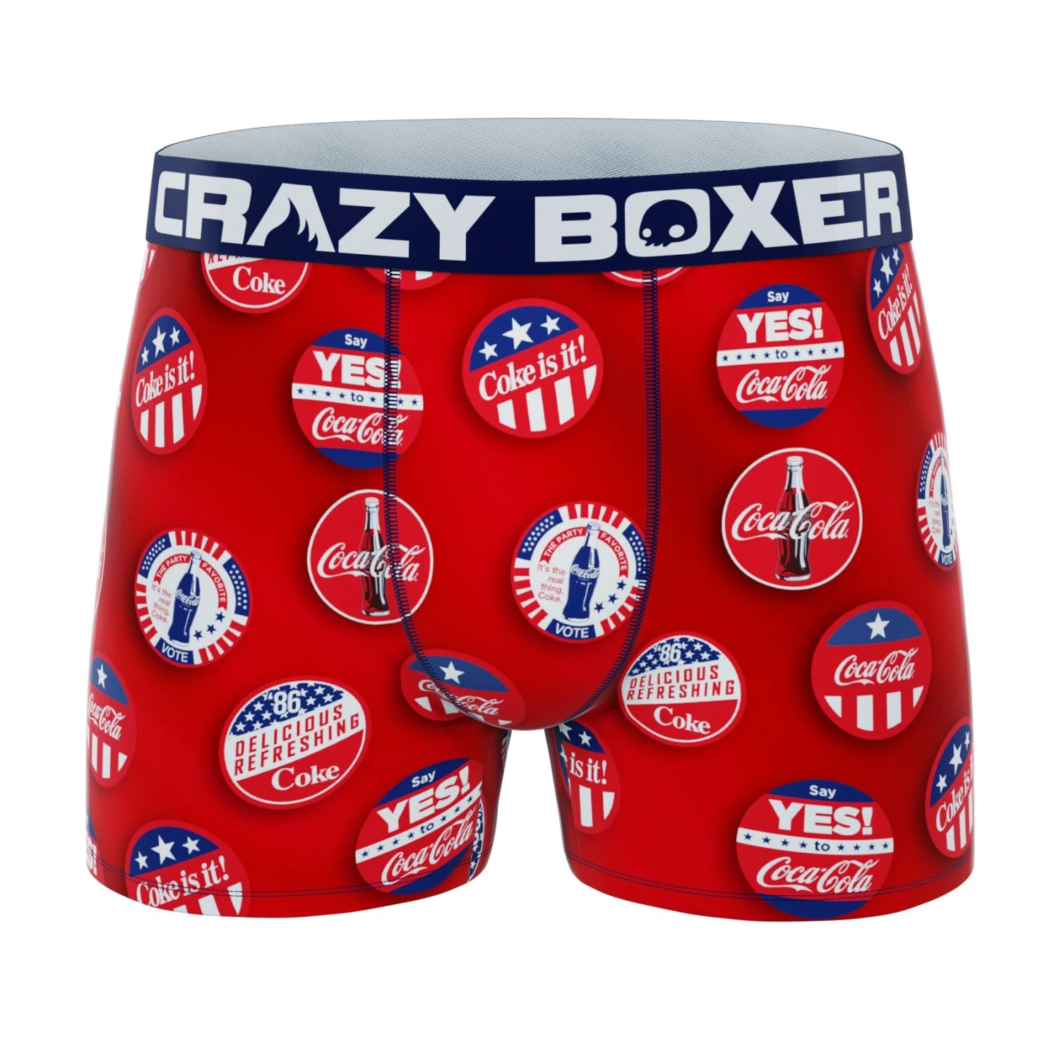 CRAZYBOXER Coca Cola Badges Men's Boxer Briefs (Creative Packaging) 2 CRAZYBOXER Coca Cola Badges Men's Boxer Briefs (Creative Packaging) - Image 2