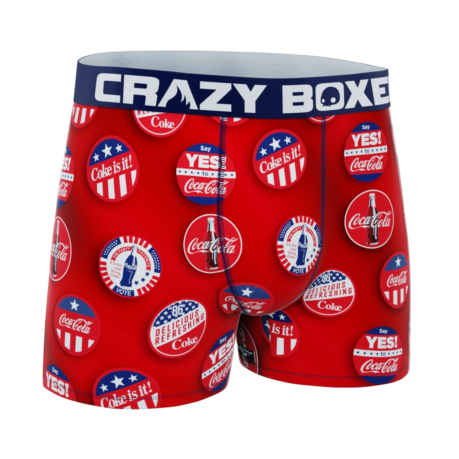 CRAZYBOXER Coca Cola Badges Men's Boxer Briefs (Creative Packaging) 4 CRAZYBOXER Coca Cola Badges Men's Boxer Briefs (Creative Packaging) - Image 4